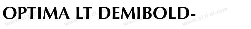 OPTIMA LT DEMIBOLD字体转换